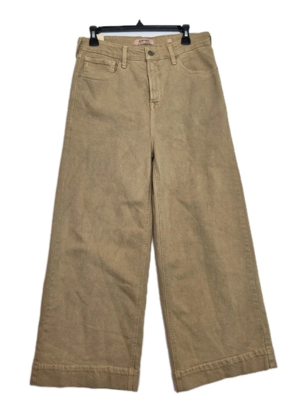 Ariat Women's Jeans Size 31 R Ultra High Rise Wide Leg Denim Khaki. 66